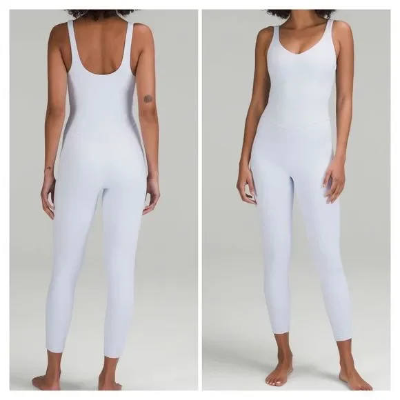 Lululemon Align Bodysuit 25" Blissful Blue NWT Yoga size 4  ☁️ 🌊💧💦💨 - Picture 3 of 9